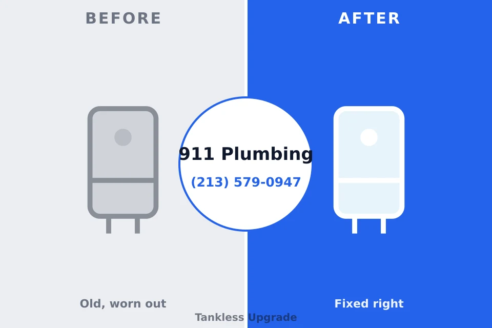 Before and after: plumbing repair Superior, AZ